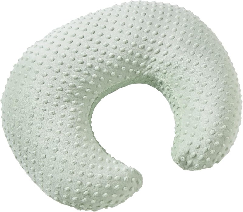 Aullar Pillowcase for Nursing Pillow and Positioner for Breastfeeding and Bottle Feeding, Propping Baby, Tummy Time, Baby Sitting Support, Awake-Time Support, Pillow Cover Only (Meadow Mist) - Image 1